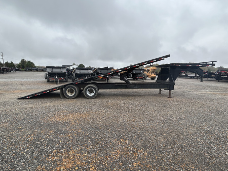 Used 2006 Load Trail 102"x28' 20k Gooseneck Tilt Flatbed Trailer