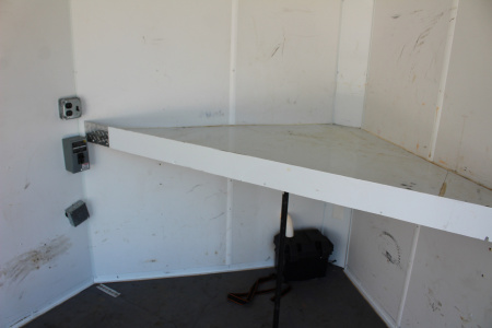 Used 2021 NEO NAM 7.5' x 14' Aluminum Enclosed Motorcycle UTV Trailer - RAMP DOOR - 7' Interior Height - 7000# GVW