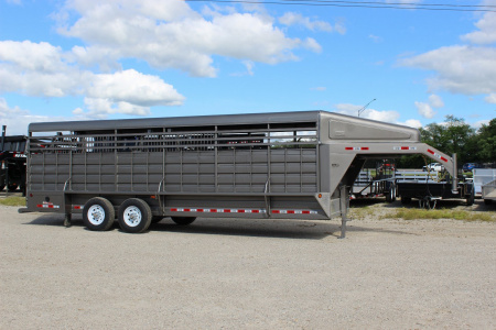 New 2025 GR Trailers 6.8x24 Gooseneck Livestock Trailer