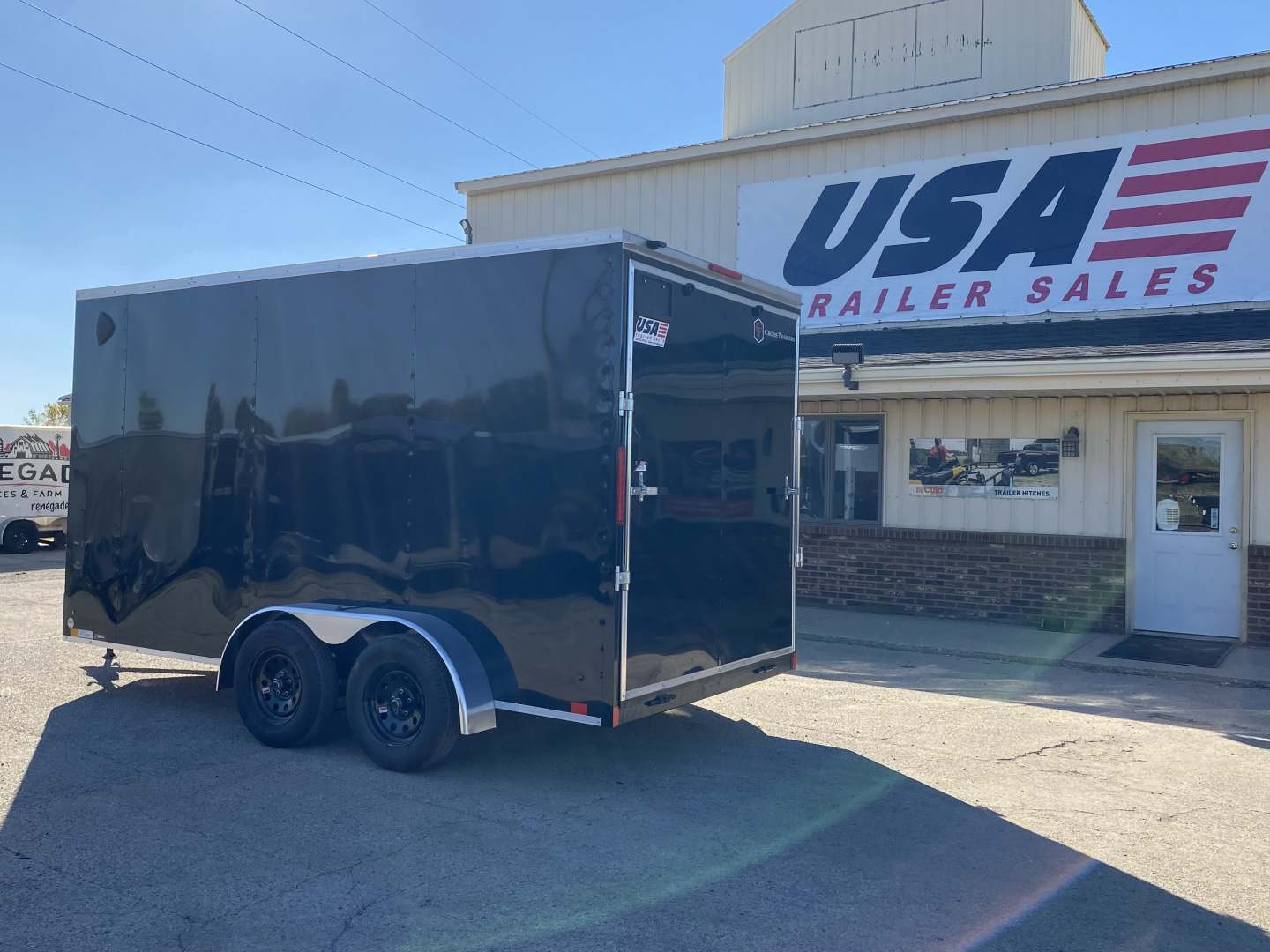 New 2026 Cross Trailers 7X14 V-Nose w/Ramp Door & 7ft Interior Height Cargo / Enclosed Trailer