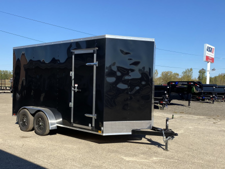 New 2026 Cross Trailers 7X14 V-Nose w/Ramp Door & 7ft Interior Height Cargo / Enclosed Trailer