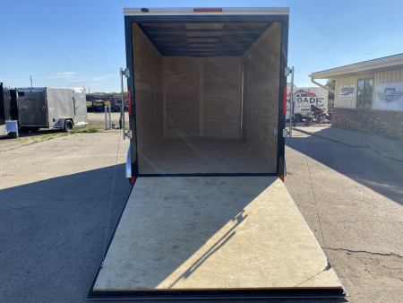 New 2026 Cross Trailers 7X14 V-Nose w/Ramp Door & 7ft Interior Height Cargo / Enclosed Trailer