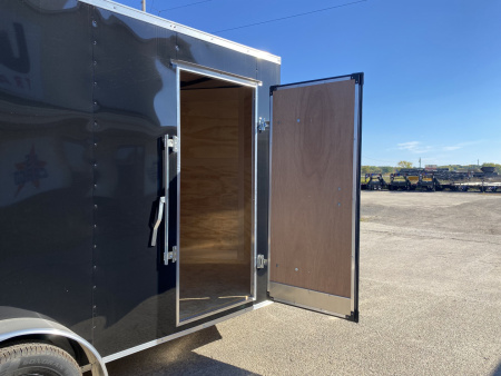 New 2026 Cross Trailers 7X14 V-Nose w/Ramp Door & 7ft Interior Height Cargo / Enclosed Trailer
