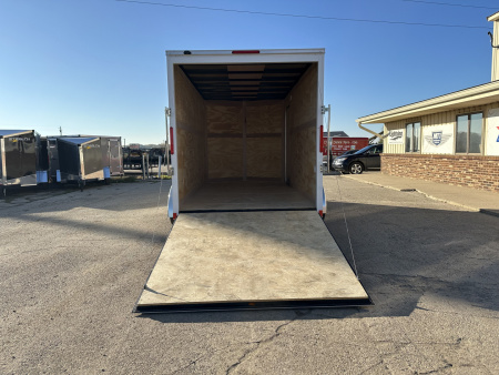 New 2026 Cross Trailers 7X14 V-Nose w/Ramp Door & 7ft Interior Height Cargo / Enclosed Trailer