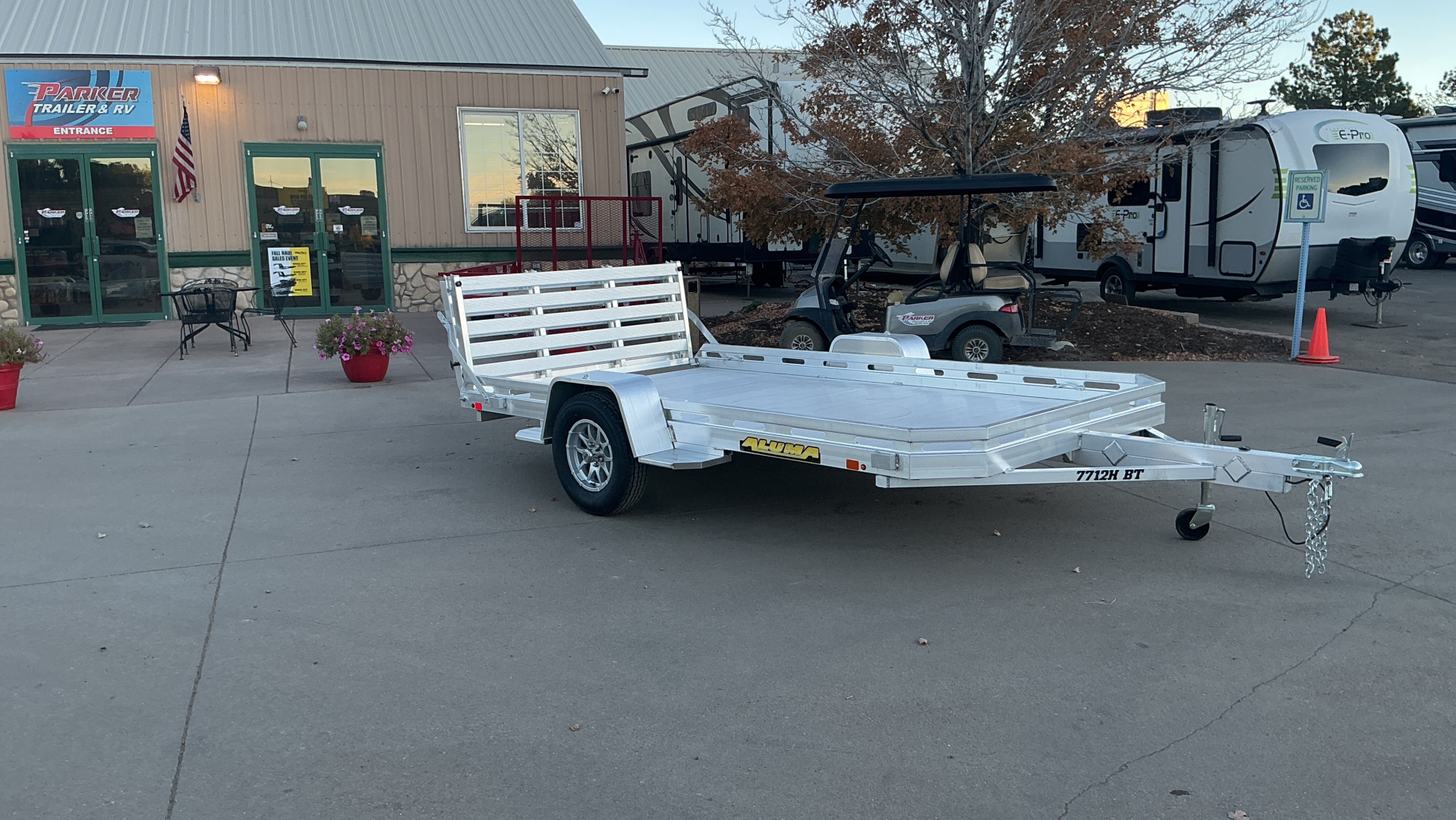 New 2026 Aluma 7712H-S-BT Utility Trailer