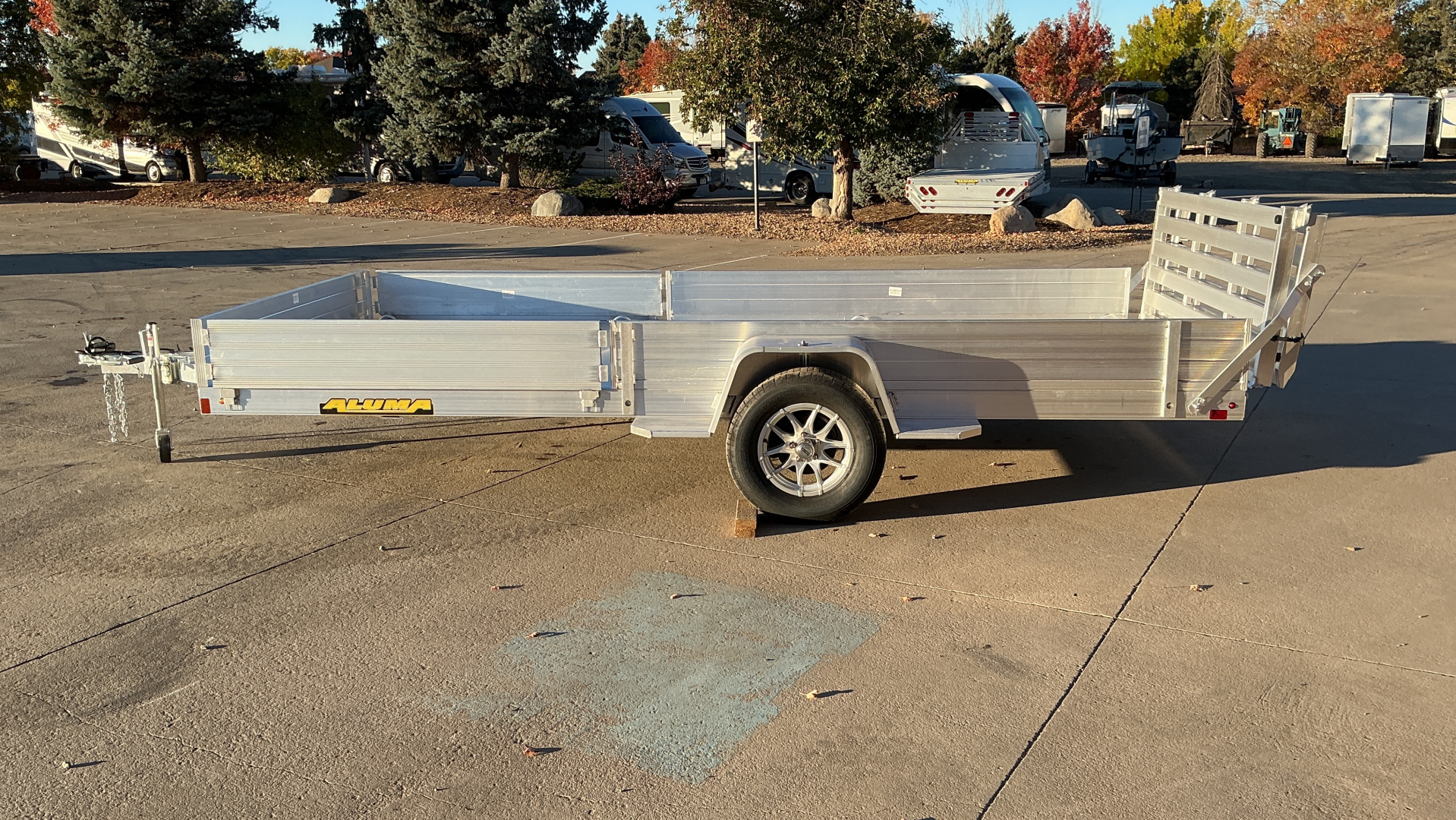 New 2026 Aluma 8115H-S-EL-R-BT-SR Utility Trailer