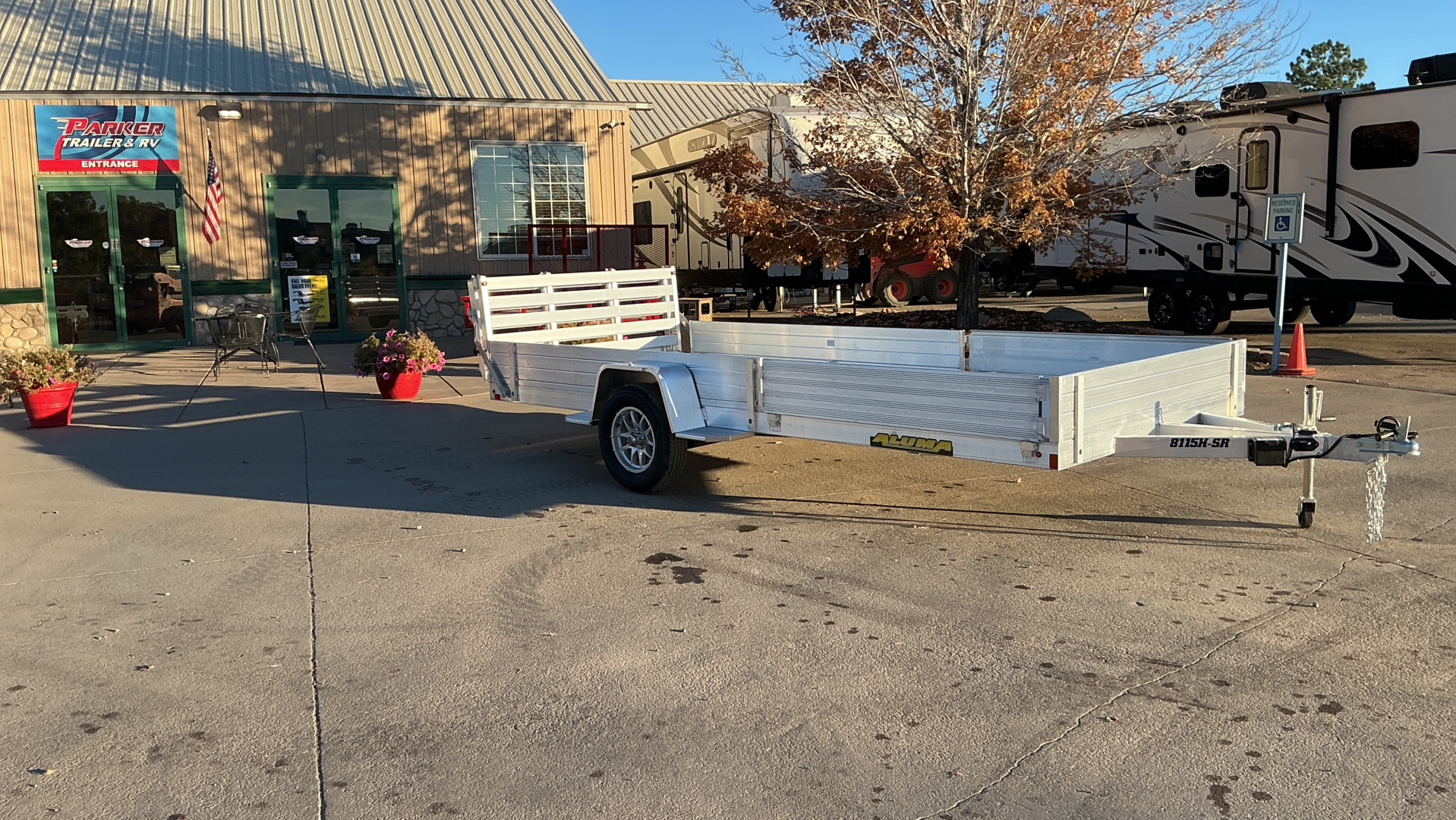 New 2026 Aluma 8115H-S-EL-R-BT-SR Utility Trailer