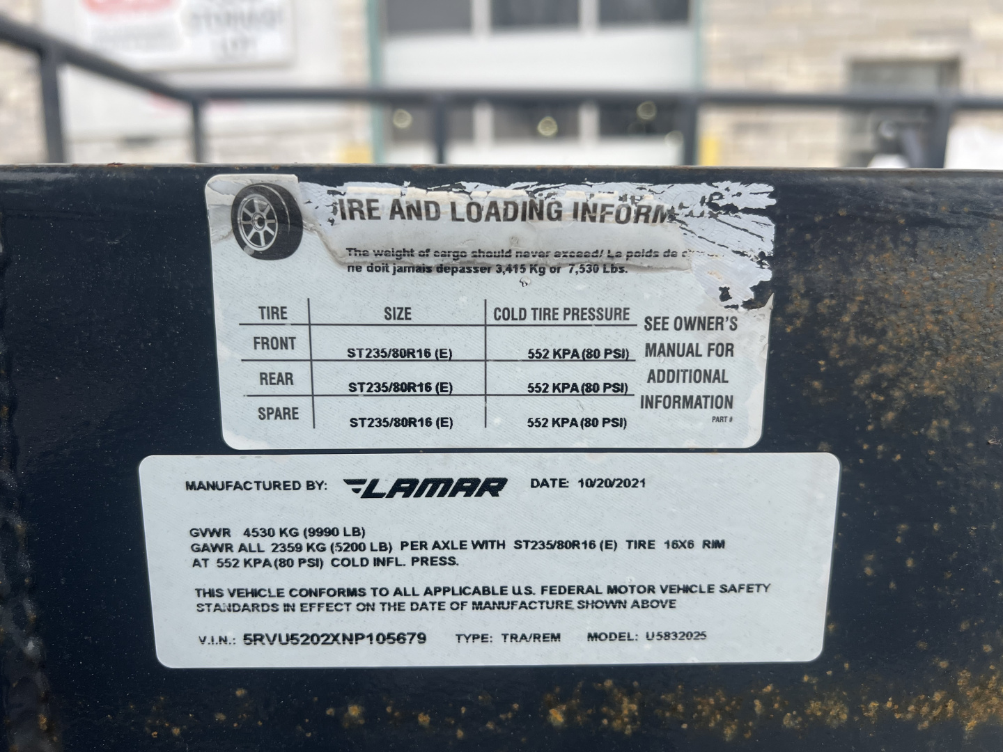 Used 2022 Lamar Trailers 7x20 10K Landscape/ Equipment Trailer