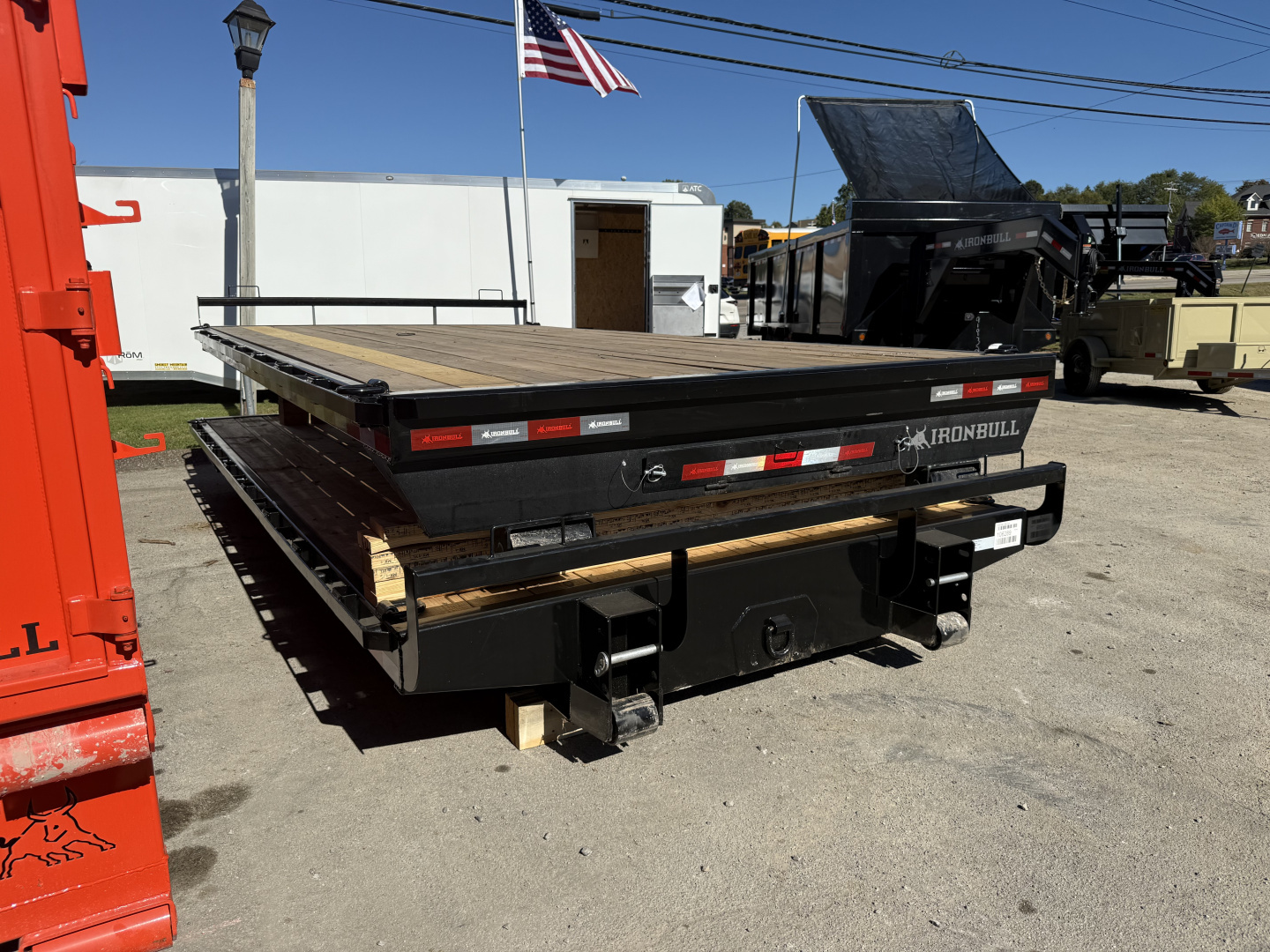 New 2026 Iron Bull RD 102X16 FLAT DECK Dump Bin