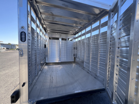 New 2026 Frontier Trailers 7x20 14K Gooseneck Stock / Stock Combo Trailer
