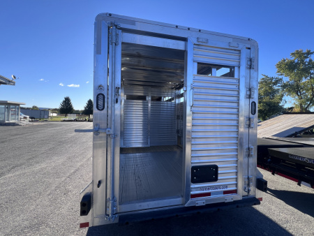 New 2026 Frontier Trailers 7x20 14K Gooseneck Stock / Stock Combo Trailer