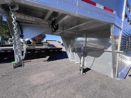 New 2026 Frontier Trailers 7x20 14K Gooseneck Stock / Stock Combo Trailer