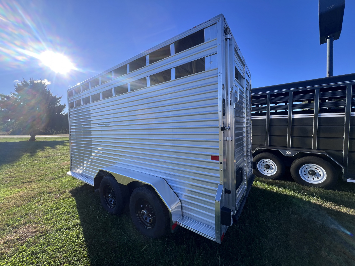 New 2026 Frontier Trailers 7x16 10K Livestock Bumper Pull Series Stock / Stock Combo Trailer