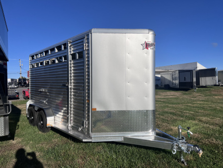 New 2026 Frontier Trailers 7x16 10K Livestock Bumper Pull Series Stock / Stock Combo Trailer