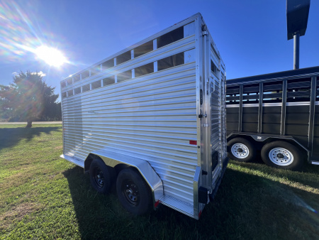New 2026 Frontier Trailers 7x16 10K Livestock Bumper Pull Series Stock / Stock Combo Trailer