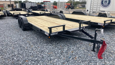 New 2026 P & T Trailers 18' wood deck Car Hauler