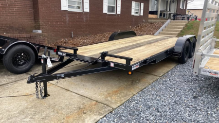 New 2026 P & T Trailers 18' wood deck Car Hauler