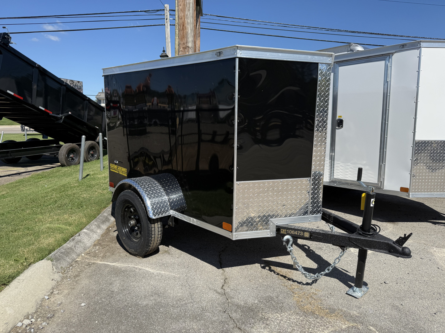 New 2026 Covered Wagon Trailers 4X6 SA Cargo / Enclosed Trailer