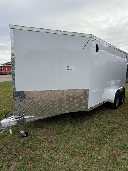New 2026 Lightning Trailers 7X19 2 PLACE ALL ALUMINUM Snowmobile Trailer