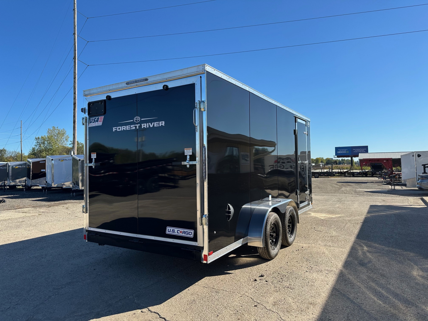 New 2026 US Cargo 7x16 Scout 7K w/Ramp Door & 78" Cargo / Enclosed Trailer