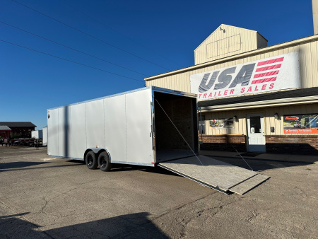 New 2026 US Cargo Scout 8.5x24 10K Carhauler w/7ft Interior and Polycor Car / Racing Trailer