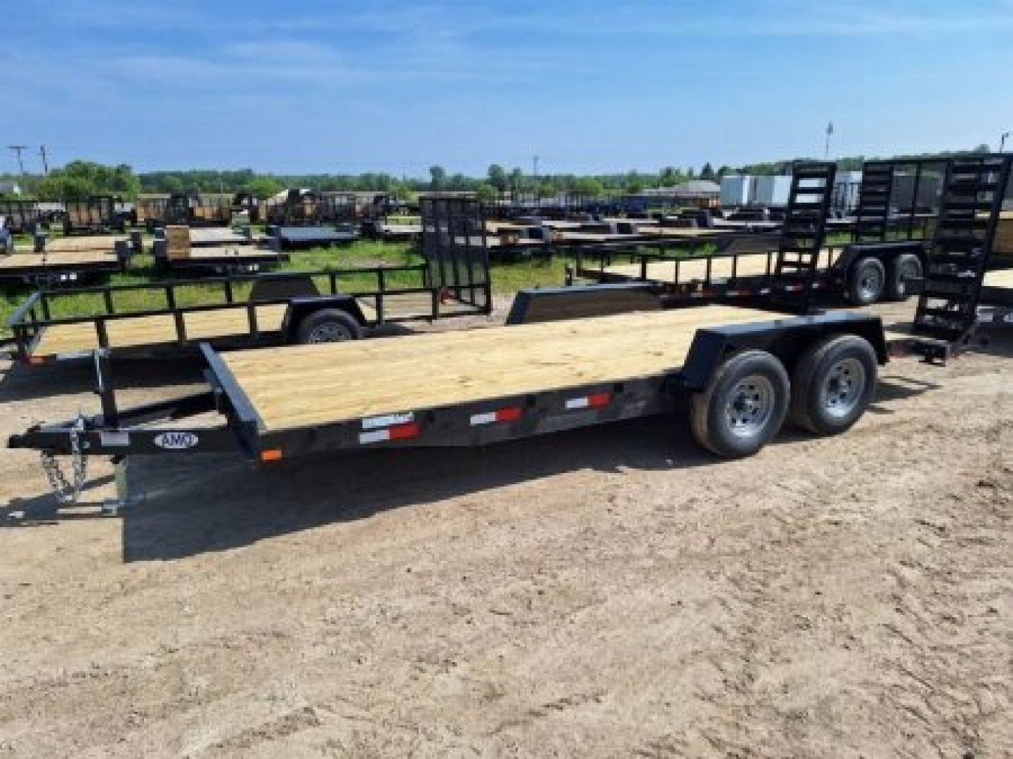 New 2026 AMO 2026 AMO 82"X18' SKID 10K Equipment Trailer Equipment Trailer
