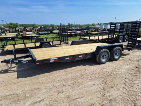 New 2026 AMO 2026 AMO 82"X18' SKID 10K Equipment Trailer Equipment Trailer