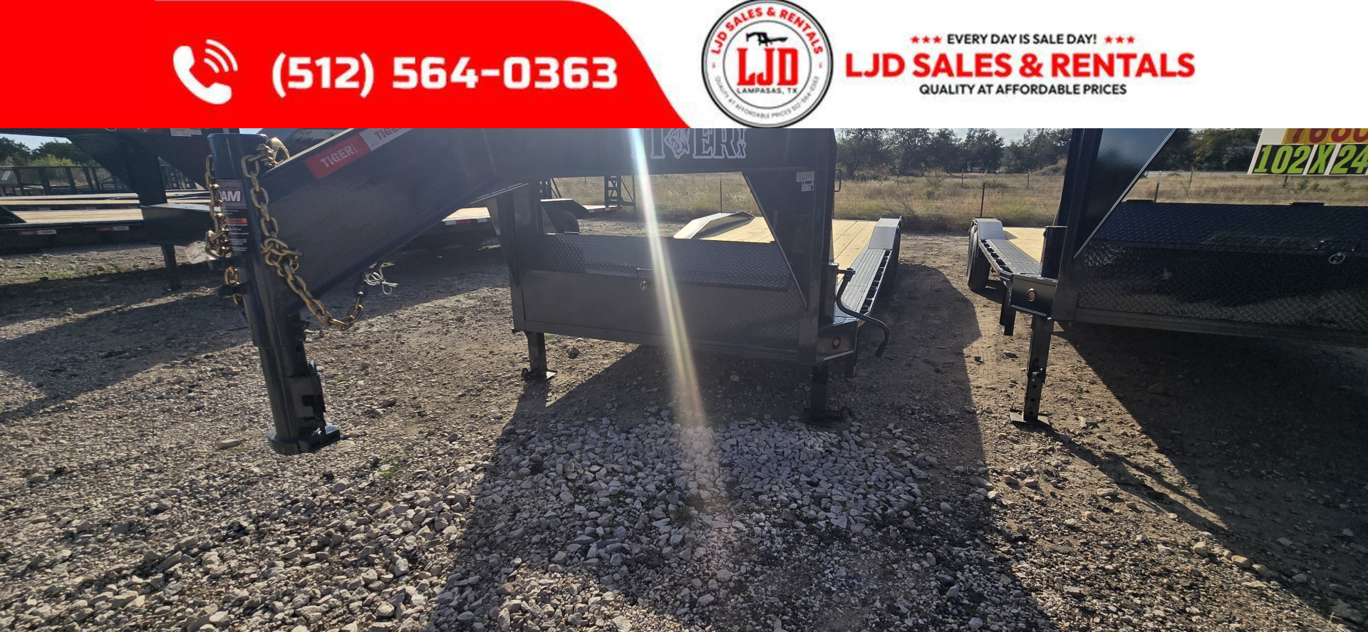 New 2026 Tiger - Gooseneck Drive Over Fender 102" X 24'