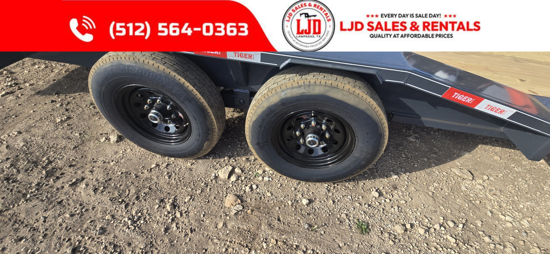 New 2026 Tiger - Gooseneck Drive Over Fender 102" X 24'