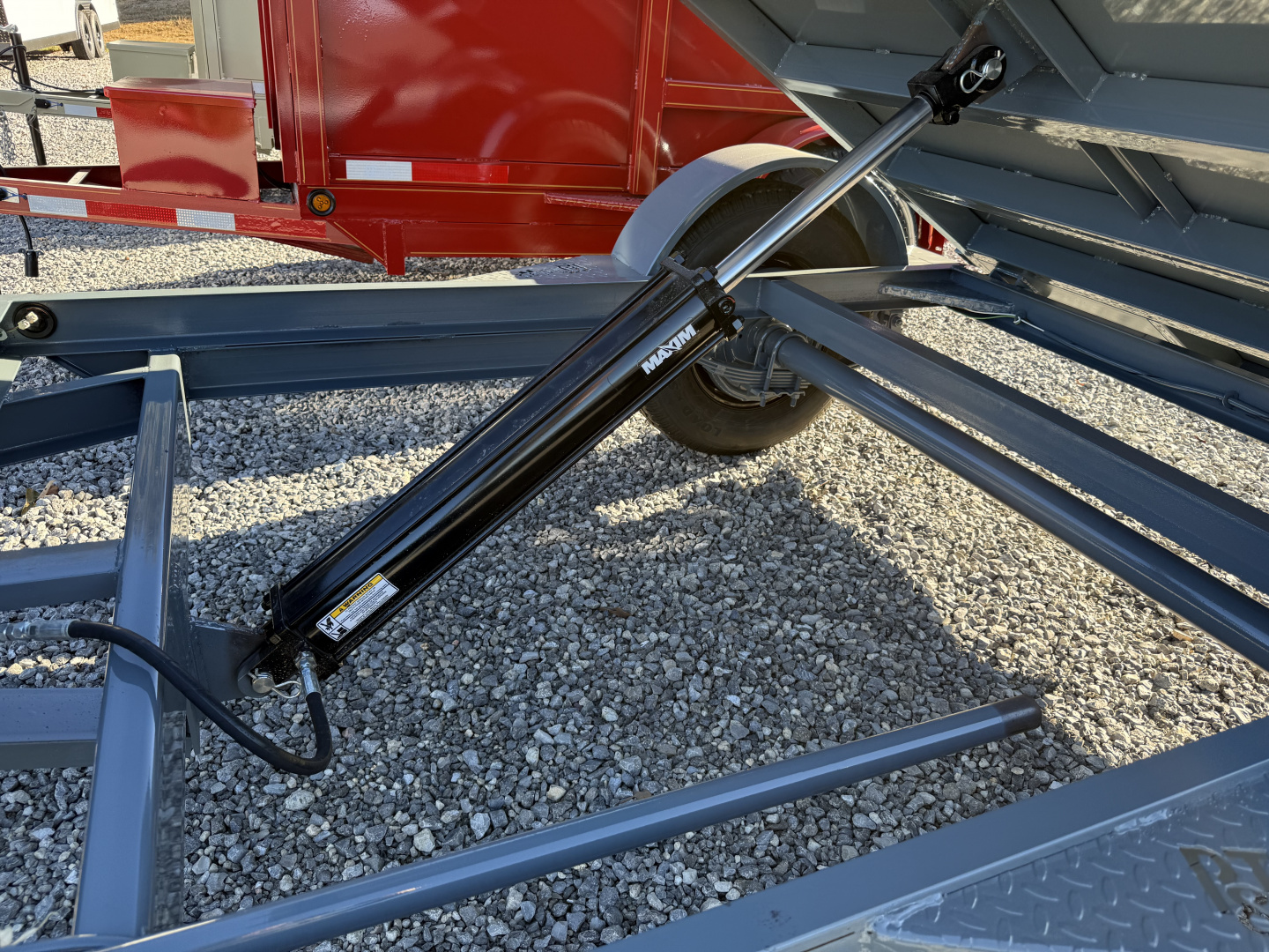 New 2026 P & T Trailers 5.2K 5X8 DUMP SPREAD GATE 7K JACK Dump Trailer