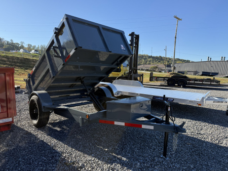 New 2026 P & T Trailers 5.2K 5X8 DUMP SPREAD GATE 7K JACK Dump Trailer