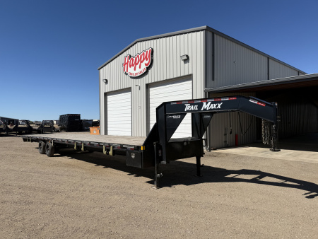 Used 2024 Trail Maxx 102 x40' GN Low-Pro Flatbed w/ Singles