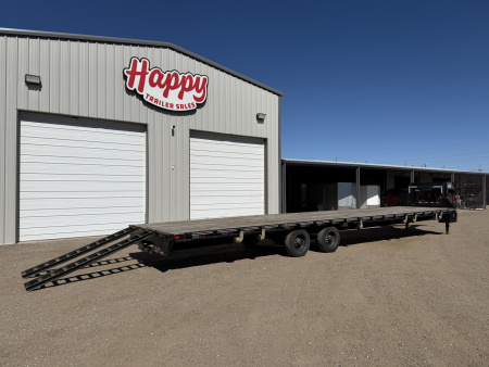 Used 2024 Trail Maxx 102"x40' GN Low-Pro Flatbed w/ Singles