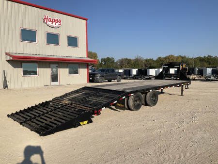Used 2022 PJ 102"x25' GN Flatbed Trailer- 22GN