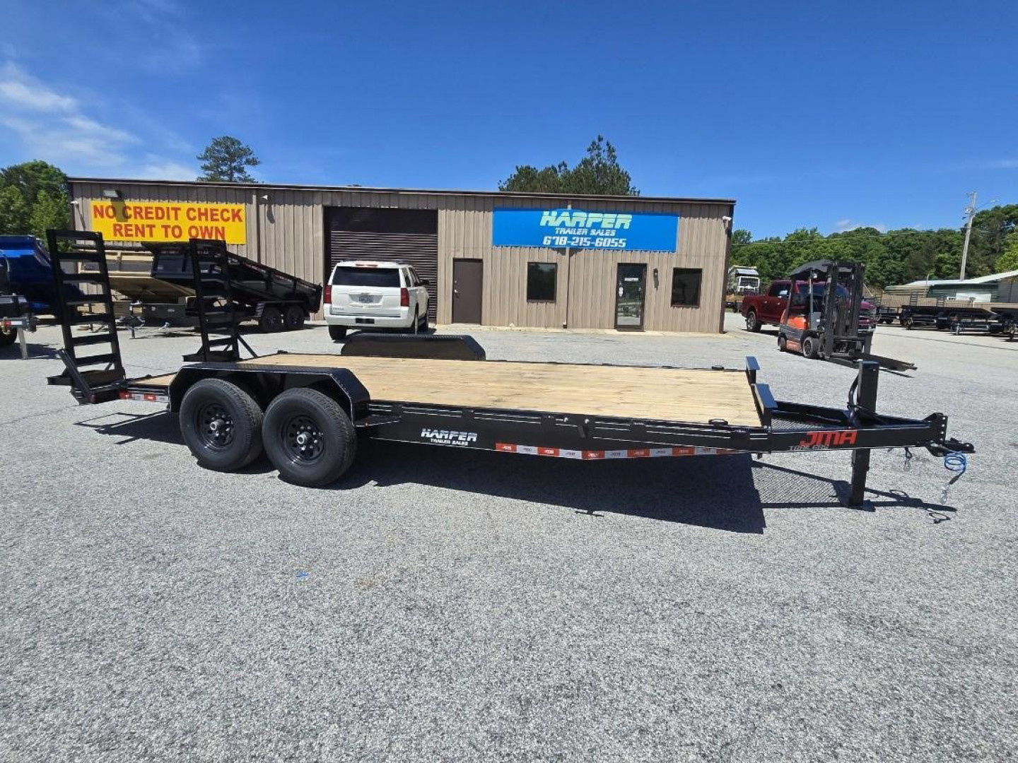 New 2025 82X20 14K EQUIPMENT HAULER WITH CHAIN MESH BOX AND RUB RAIL