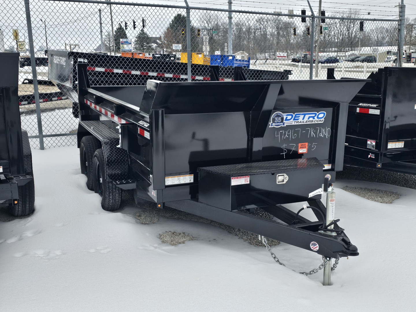 New 2026 Sure-Trac 6 x 10 7K SD Low Profile Single Ram Dump Trailer