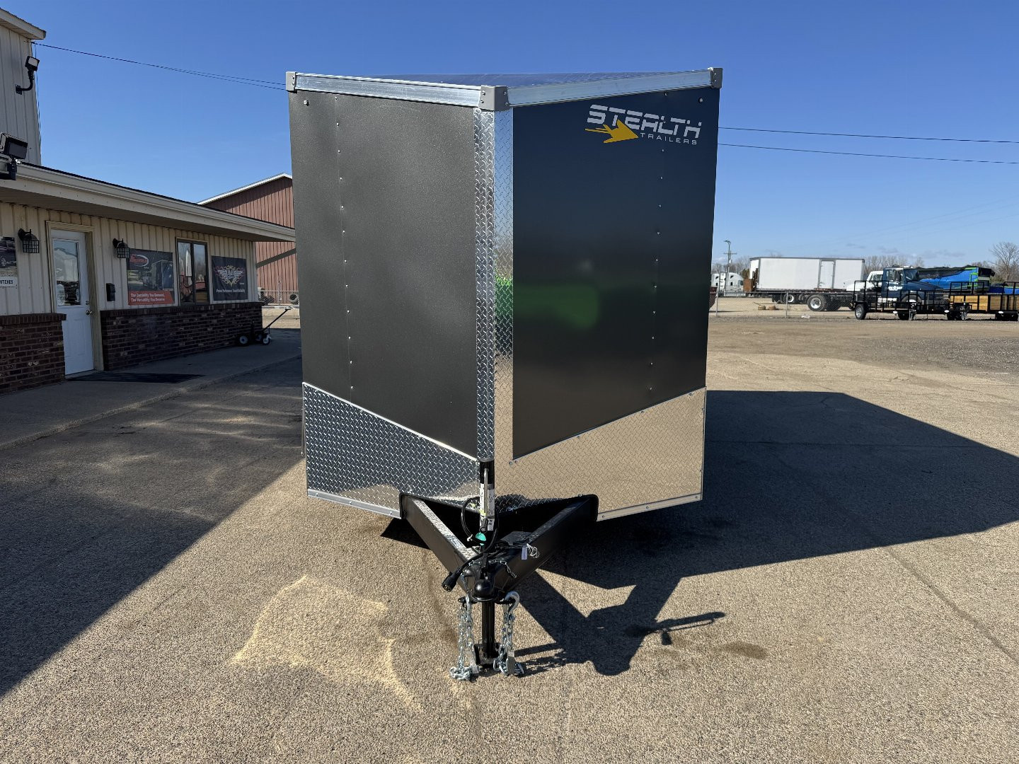 New 2026 Stealth Trailers Mustang 7x16 V-Nose Barn Door 6'6" Cargo / Enclosed Trailer