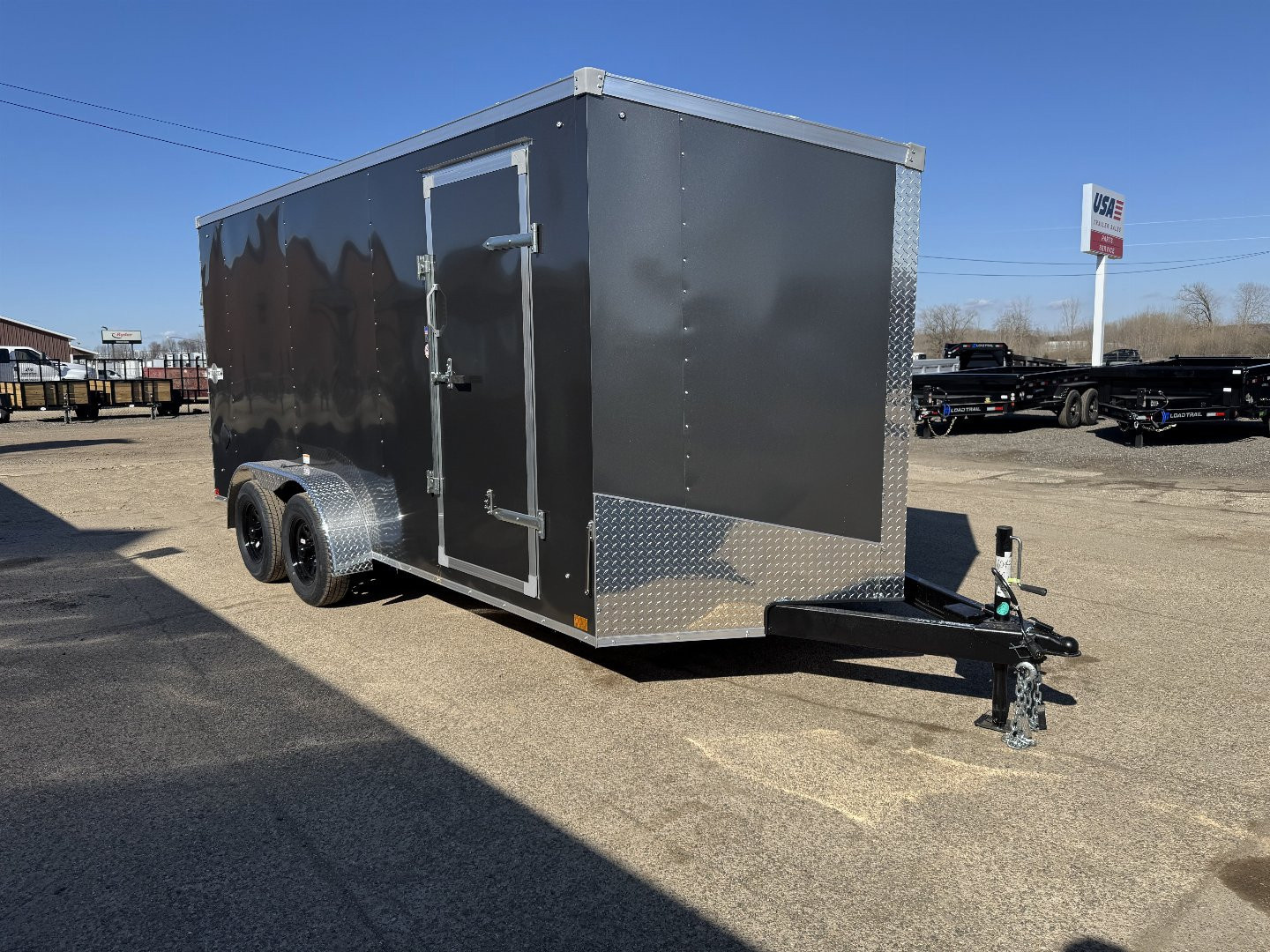 New 2026 Stealth Trailers Mustang 7x16 V-Nose Barn Door 6'6" Cargo / Enclosed Trailer