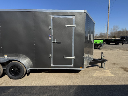 New 2026 Stealth Trailers Mustang 7x16 V-Nose Barn Door 6'6" Cargo / Enclosed Trailer