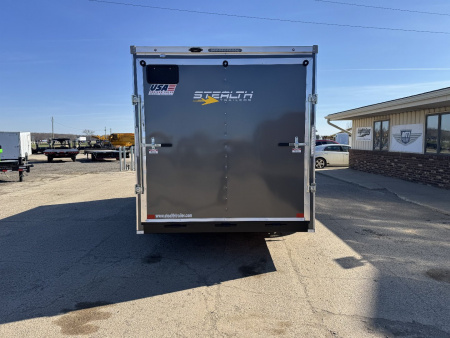 New 2026 Stealth Trailers Mustang 7x16 V-Nose Barn Door 6'6" Cargo / Enclosed Trailer
