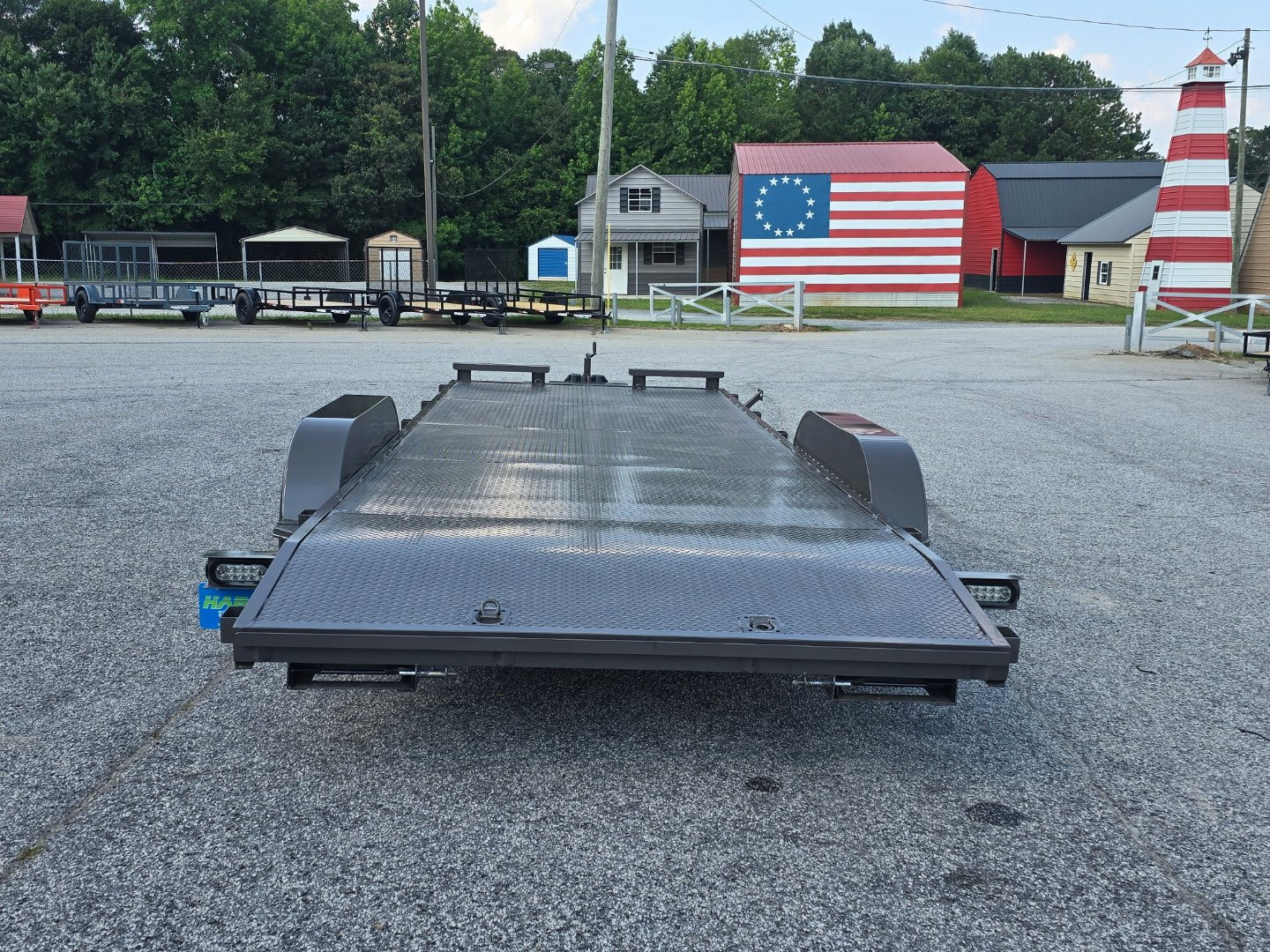 New 2025 7K 82X20 DELUXE STEEL FLOOR CAR HAULER