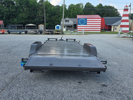 New 2025 7K 82X20 DELUXE STEEL FLOOR CAR HAULER