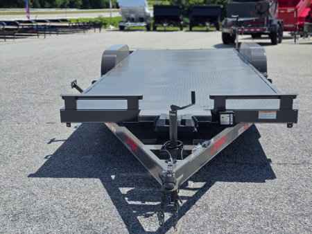 New 2025 7K 82X20 DELUXE STEEL FLOOR CAR HAULER WITH MAG WHEELS
