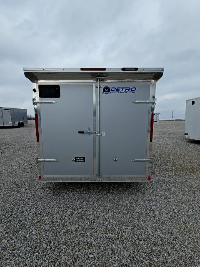 New 2026 Cargo Express EX DLX 7 x 12 3.5K Double Rear Door Flat Top V-Nose Cargo / Enclosed Trailer w/ Brakes