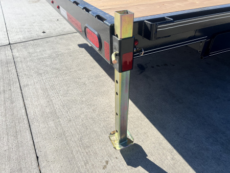 New NEW 2026 Double A 20’ flatbed Equipment Trailer 2-7000 lb axles=14K, Slide In Ramps