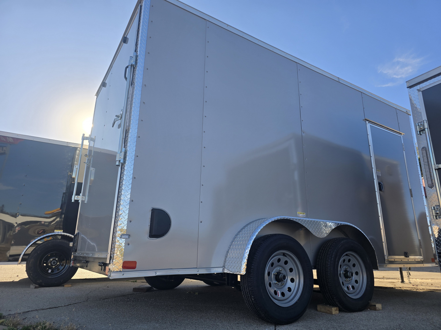 New 2026 Allure Trailers 7x14 Tandem Axle-7k GVWR-Policore Sides Cargo / Enclosed Trailer