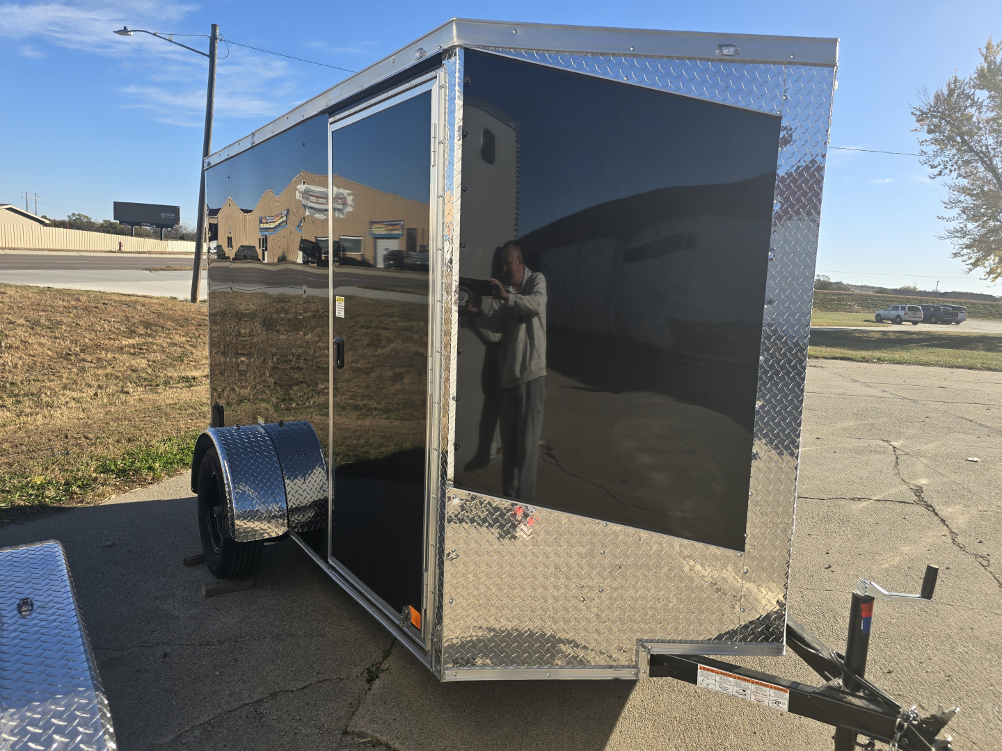 New 2026 Allure Trailers 6x10-Policore Sides-Black Color Cargo / Enclosed Trailer