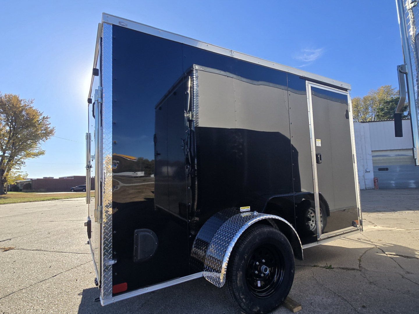New 2026 Allure Trailers 6x10-Policore Sides-Black Color Cargo / Enclosed Trailer