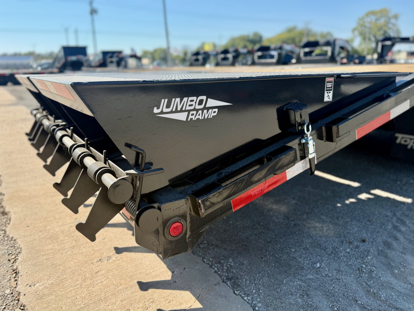 New 2026 Top Hat Trailers GN259-35x102 Flatbed Trailer w/ 16 Ply Tire Upg. and Jumbo Ramps (30'+5')