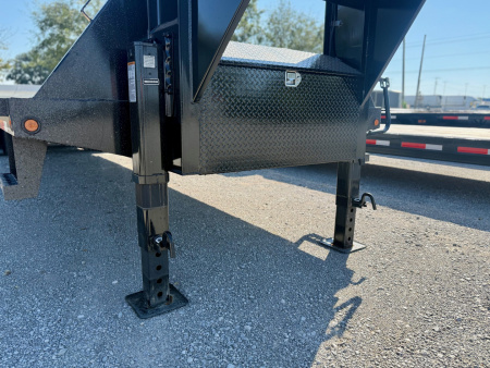 New 2026 Top Hat Trailers GN259-35x102 Flatbed Trailer w/ 16 Ply Tire Upg. and Jumbo Ramps (30'+5')